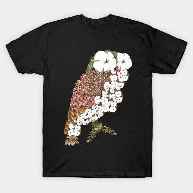 Nature elements art owl T-Shirt by K+4